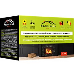 Chimney cleaning briquette Profi Plus Fire super concentrated 225х165х155 mm 0.9 kg (4924)