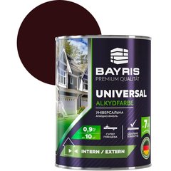 Фарба емаль Bayris Universal аклідна 0.9 кг вишнева (Б00002022)