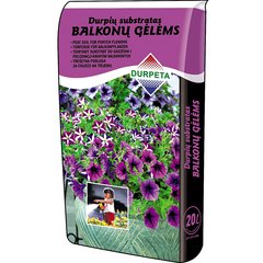 Peat mixture Durpeta for balcony flowers 5.5-6.5 Ph 20 l (4771306273158)