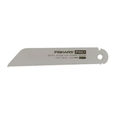 Полотно для ножівки по дереву складаної Fiskars PowerTooth 19 TPI 150 мм (1062942)