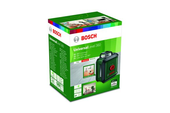 Нівелір лазерний лінійний Bosch UniversalLevel 360 24 м 0.4 мм/м (0603663E00)