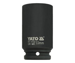 Головка торцева 3/4 "33 мм 6-гранна ударна подовжена Yato YT-1133