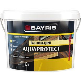 Facade varnish Bayris Aquaprotect 10 l 100-125 ml/m&sup2; (Б00000656)