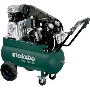 Компресор поршневий мережевий Metabo Mega 400-50 D 601537000