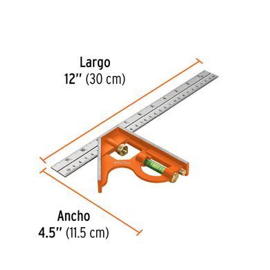 Combination angle bar Truper 300 mm 115 mm (ECT-12)