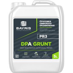 Deep-penetrating primer Bayris DPA Grunt PR3 5 l 150-250 ml/m² (Б00002250)
