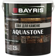 Varnish for stone Bayris Aquastone 2.5 l 100-125 ml/m² (Б00000924)