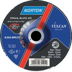 Круг зачисний по металу NORTON Nor Vulcan 150х6.4х22.23 мм (66252831014)