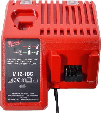 Зарядний пристрій Milwaukee M12-18C 18 В 3 А (4932352959)