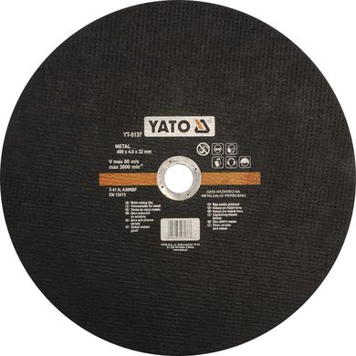 Круг відрізний по металу YATO 400х4х32 мм YT-6137