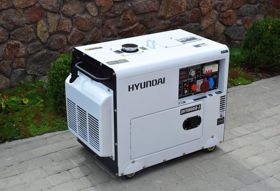 Генератор дизельний Hyundai 6000 Вт (DHY 8000SE-3)