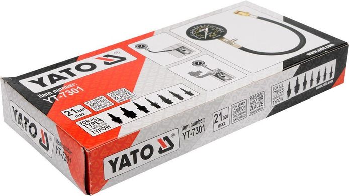 Компресометр для двигуна бензинового YATO YT-7301