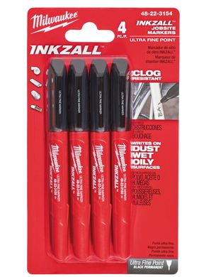 Набір маркерів Milwaukee InkZAll 0.6 мм 4 од (48223154)