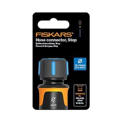 Connector Fiskars LB30 for hose 13-15 mm 1/2-5/8" aquastop (1027080)