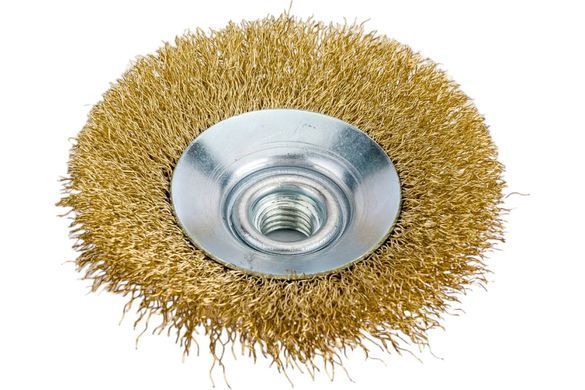 Conical grooved brush Vorel 115 mm M14 (06973)