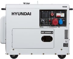 Генератор дизельний Hyundai 7200 Вт (DHY 8500SE-3)