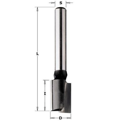 Straight slot milling cutter СМТ 12 х 35 mm (177.300.11)