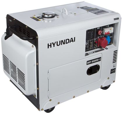 Генератор дизельний Hyundai 7200 Вт (DHY 8500SE-3)