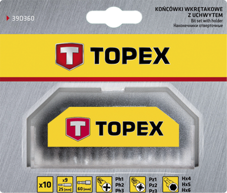 Набір біт TOPEX 39D360