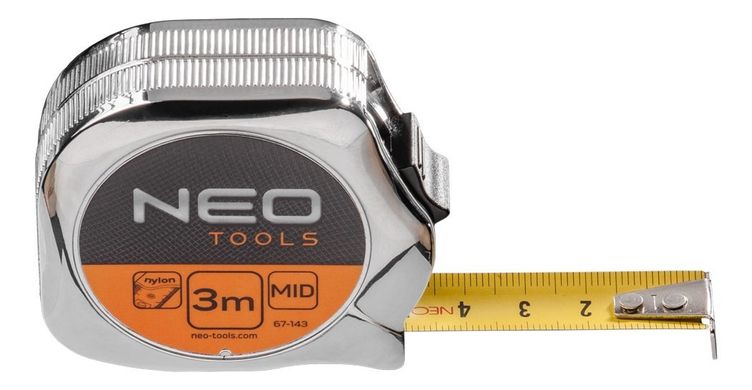 Рулетка вимірювальна NEO 3 м х 16 мм 67-143