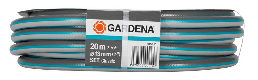 Шланг для поливу Gardena Classic 20 м 13 мм з набором фітингів (18004-20.000.00)