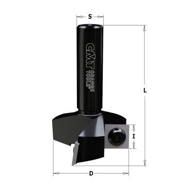 Profile milling cutter CMT 38.1 х 12 mm for plane alignment (663.005.11)