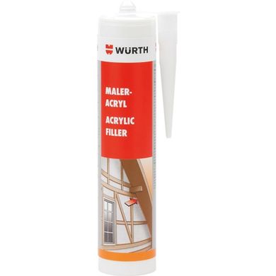 Acrylic sealant Wurth white 310 ml 1.5 g/сm³ (08921611)