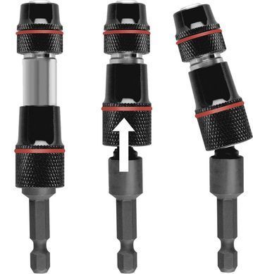 Тримач для біт магнітний поворотний KWB TripleFix 90 мм 1/4" (100200)