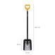 Лопата совкова Fiskars Solid 1267 мм 2130 г (1066718)