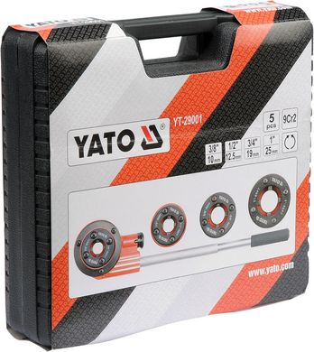 Набір плашок для труб YATO YT-29001