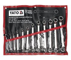 Набір ключів накидних 8 - 32 мм вигнутих в чохлі 12 шт Yato YT-0363