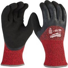 Winter work gloves Milwaukee CUT D with cut protection at level 4 EN ISO 21420, EN388:2016 s.7/S (4932480611)