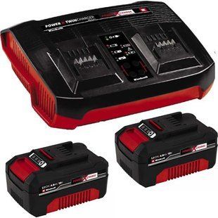 Акумуляторний набір Einhell Twincharger Kit Power-X-Change 18 В 4 Аг (4512112)