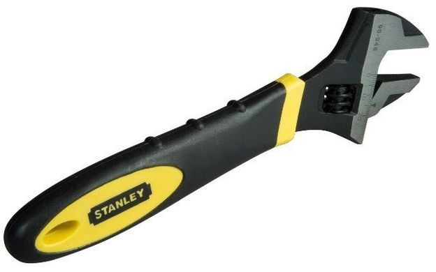 Ключ рожково-розвідний 200 мм губки 0-24 мм рукоять обгумована Max Steel STANLEY 2-90-948