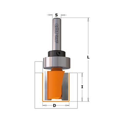 Straight edge milling cutter CMT 16 х 8 mm (911.160.11B)
