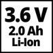 Cordless brushcutter-grass shears Einhell GC-CG 3.6/70 Li WT 3.6 V 70 mm (3410365)