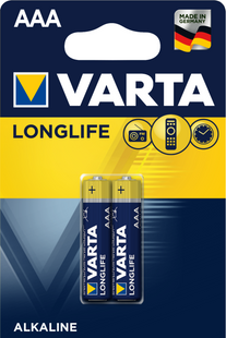 Батарея VARTA LONGLIFE AAA BLI 2 ALKALINE