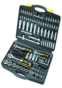 Набір головок торцевих 1/2 "1/4" 3/8 "4-24 мм 6-гранних + рукоятка 151 од Sigma 6003151