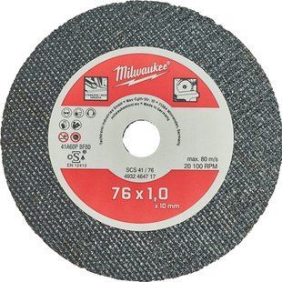 Круг відрізний по металу Milwaukee PRO+ SCS 41/76 76х1х10 мм (4932464717)
