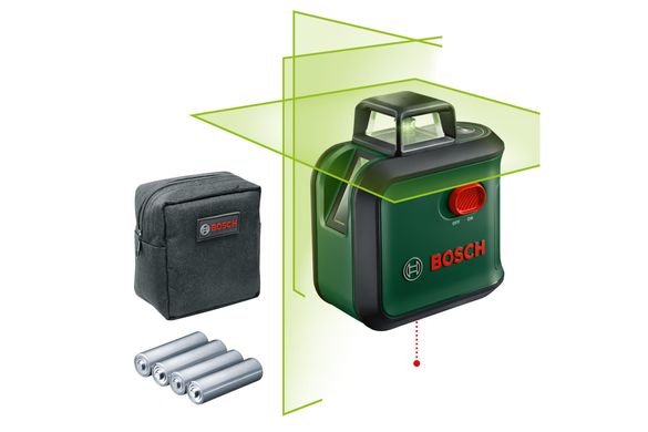Нівелір лазерний лінійний Bosch AdvancedLevel 360 Basic 24 м 0.4 мм/м (0603663B03)