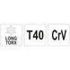 Ключ шестигранник Yato Torx L-подібний Т40 (YT-05501)