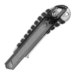 Нож Sigma 8211051 метал/резина корпус лезвие 18мм винтовой замок