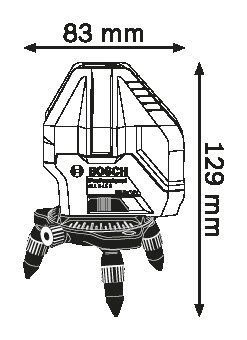 Нивелир лазерный BOSCH GLL 3-15 + міні штатив 0601063M00