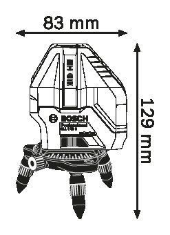 Нивелир лазерный BOSCH GLL 5-50 + міні штатив 0601063N00