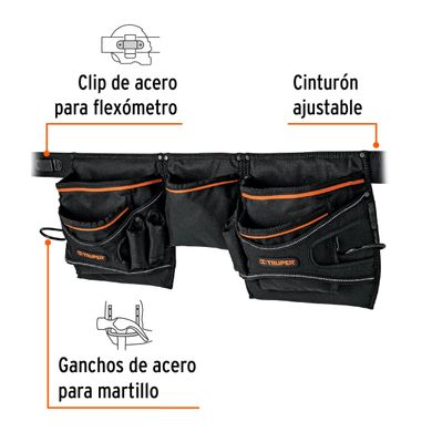 Belt for tools Truper 620х280 mm 20 compartments (POHE-20N)