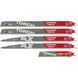 Reciprocating saw blade set Milwaukee Sawzall Carbide 5-7 TPI 150-230 mm 5 pcs (49222206)