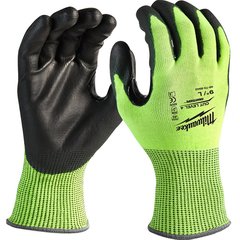 Signaling work gloves Milwaukee HI-VIS CUT D with cut protection at level 4 EN ISO 21420, EN388:2016 s.7/S (4932479926)