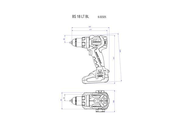 Cordless drill-driver Metabo BS 18 LT BL 18 V 75 Nm (602325860)