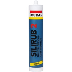 Neutral silicone sealant Soudal Silirub2 black 300 ml 25% (000020000000031006)