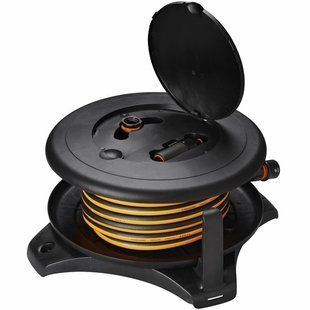 Hose reel Fiskars Solid L 30 m with watering kit (1023644)